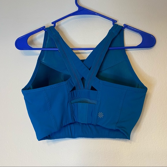 NO OFFERS ATHLETA teal Gigi High Impact sports bra XS - Picture 8 of 14